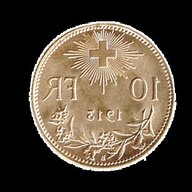 10 franchi oro svizzeri 1913 usato