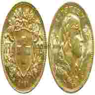 20 franchi svizzeri oro 1910 usato