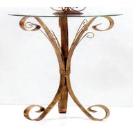 tavolo alto ferro battuto usato