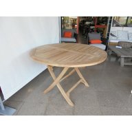 tavolo rotondo sedie teak usato