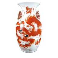 vasi cinese antichi rosso usato