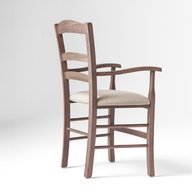 sedia legno braccioli usato