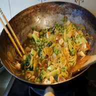 cucina industriale wok usato